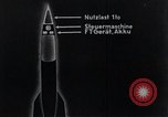 Standbild V-2 Rakete Diagramme Peenemunde Deutschland, 1940, aus Sekunde 21 historischem Filmmaterial Videoclip 65675030683
