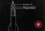 Standbild V-2 Rakete Diagramme Peenemunde Deutschland, 1940, aus Sekunde 22 historischem Filmmaterial Videoclip 65675030683