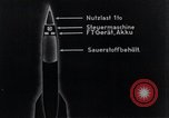Standbild V-2 Rakete Diagramme Peenemunde Deutschland, 1940, aus Sekunde 23 historischem Filmmaterial Videoclip 65675030683