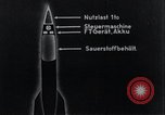 Standbild V-2 Rakete Diagramme Peenemunde Deutschland, 1940, aus Sekunde 24 historischem Filmmaterial Videoclip 65675030683