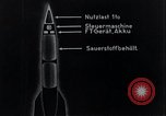 Standbild V-2 Rakete Diagramme Peenemunde Deutschland, 1940, aus Sekunde 25 historischem Filmmaterial Videoclip 65675030683