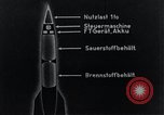 Standbild V-2 Rakete Diagramme Peenemunde Deutschland, 1940, aus Sekunde 27 historischem Filmmaterial Videoclip 65675030683
