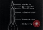 Standbild V-2 Rakete Diagramme Peenemunde Deutschland, 1940, aus Sekunde 32 historischem Filmmaterial Videoclip 65675030683