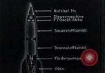 Standbild V-2 Rakete Diagramme Peenemunde Deutschland, 1940, aus Sekunde 37 historischem Filmmaterial Videoclip 65675030683