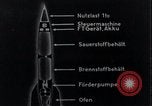 Standbild V-2 Rakete Diagramme Peenemunde Deutschland, 1940, aus Sekunde 38 historischem Filmmaterial Videoclip 65675030683