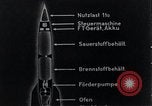 Standbild V-2 Rakete Diagramme Peenemunde Deutschland, 1940, aus Sekunde 42 historischem Filmmaterial Videoclip 65675030683