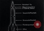 Standbild V-2 Rakete Diagramme Peenemunde Deutschland, 1940, aus Sekunde 44 historischem Filmmaterial Videoclip 65675030683
