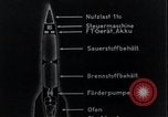 Standbild V-2 Rakete Diagramme Peenemunde Deutschland, 1940, aus Sekunde 46 historischem Filmmaterial Videoclip 65675030683
