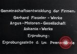 Standbild FI103 fliegende Bombe V-1 Peenemunde Deutschland, 1942, aus Sekunde 31 historischem Filmmaterial Videoclip 65675030689