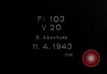 Immagine di Fi103 battenti prova di bomba V-1 Peenemunde Germania, 1943, secondo 7 filmato di repertorio 65675030700