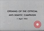 Standbild Joseph Goebbels anti-jüdische Rede Berlin Deutschland, 1933, aus Sekunde 5 historischem Filmmaterial Videoclip 65675030758