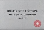 Standbild Joseph Goebbels anti-jüdische Rede Berlin Deutschland, 1933, aus Sekunde 6 historischem Filmmaterial Videoclip 65675030758