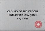 Standbild Joseph Goebbels anti-jüdische Rede Berlin Deutschland, 1933, aus Sekunde 8 historischem Filmmaterial Videoclip 65675030758