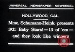 Immagine di Madame Schumann-Heink Hollywood Los Angeles California USA, 1931, secondo 1 filmato di repertorio 65675030766
