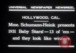 Immagine di Madame Schumann-Heink Hollywood Los Angeles California USA, 1931, secondo 5 filmato di repertorio 65675030766