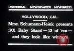 Immagine di Madame Schumann-Heink Hollywood Los Angeles California USA, 1931, secondo 7 filmato di repertorio 65675030766
