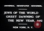 Standbild jüdischen Rosch Hoshanah Manhattan New York City USA, 1931, aus Sekunde 5 historischem Filmmaterial Videoclip 65675030770