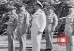 Image of Major General Henry C Pratt receiving Distinguished Service Medal San Juan Puerto Rico, 1943, second 18 stock footage video 65675030840