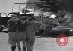 Image of Burning British vehicle North Africa, 1943, second 6 stock footage video 65675030883