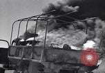 Image of Burning British vehicle North Africa, 1943, second 9 stock footage video 65675030883
