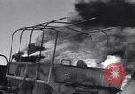 Image of Burning British vehicle North Africa, 1943, second 11 stock footage video 65675030883
