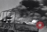 Image of Burning British vehicle North Africa, 1943, second 12 stock footage video 65675030883