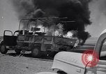 Image of Burning British vehicle North Africa, 1943, second 26 stock footage video 65675030883