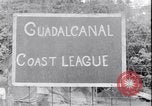 Image of US soldiers baseball match Guadalcanal Solomon Islands, 1943, second 16 stock footage video 65675030932