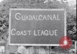 Image of US soldiers baseball match Guadalcanal Solomon Islands, 1943, second 18 stock footage video 65675030932