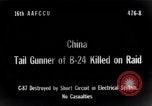 Image of B-24 dead tail gunner China, 1943, second 1 stock footage video 65675030936