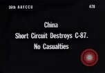 Image of C-87 in flames China, 1943, second 1 stock footage video 65675030937