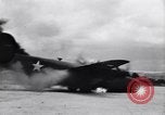 Image of C-87 in flames China, 1943, second 15 stock footage video 65675030937