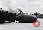 Image of C-87 in flames China, 1943, second 17 stock footage video 65675030937