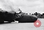 Image of C-87 in flames China, 1943, second 18 stock footage video 65675030937