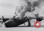 Image of C-87 in flames China, 1943, second 36 stock footage video 65675030937