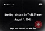 Standbild Bombardierung Werften auf seine Le Trait Frankreich, 1943, aus Sekunde 1 historischem Filmmaterial Videoclip 65675030944