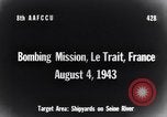 Standbild Bombardierung Werften auf seine Le Trait Frankreich, 1943, aus Sekunde 11 historischem Filmmaterial Videoclip 65675030944