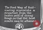 Image of DTI railroad locomotives Michigan United States USA, 1924, second 18 stock footage video 65675031021