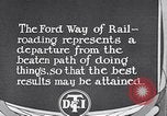 Image of DTI railroad locomotives Michigan United States USA, 1924, second 19 stock footage video 65675031021