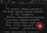 Image of Training and care of American workers United States USA, 1920, second 16 stock footage video 65675031025
