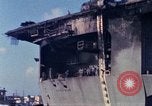 Immagine di USS Enterprise agganciato dopo il fuoco Pearl Harbor Hawaii USA, 1969, secondo 1 filmato di repertorio 65675031057