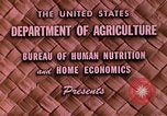Image Aliments et nutrition Beltsville Maryland USA, 1948, de la seconde 6 séquences d'archives historiques vidéo 65675031181