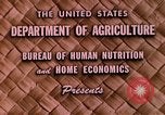 Image Aliments et nutrition Beltsville Maryland USA, 1948, de la seconde 8 séquences d'archives historiques vidéo 65675031181