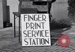 Standbild Fingerprint Service Station United States USA, 1936, aus Sekunde 4 historischem Filmmaterial Videoclip 65675031190