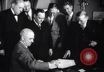 Immagine di Il Presidente Truman saluta i capi di Stato United States USA, 1948, secondo 52 filmato di repertorio 65675031323