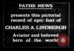 Image of Charles Lindbergh New York United States USA, 1927, second 15 stock footage video 65675031329