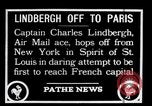 Immagine di Charles Lindbergh New York United States USA, 1927, secondo 1 filmato di repertorio 65675031330