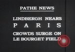 Image Charles Lindbergh Paris France, 1927, de la seconde 4 séquences d'archives historiques vidéo 65675031331