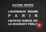 Image Charles Lindbergh Paris France, 1927, de la seconde 5 séquences d'archives historiques vidéo 65675031331