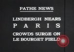 Image Charles Lindbergh Paris France, 1927, de la seconde 6 séquences d'archives historiques vidéo 65675031331